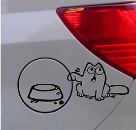 Besle Beni Kedi Model Araba Çıkartması Sticker